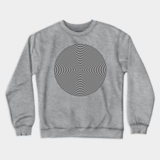 Offset Concentric Circles Pattern 002 Crewneck Sweatshirt